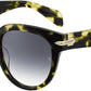 Rag & Bone RNB 1003/S Cat Eye/Butterfly Sunglasses 0XGW-0XGW  Green Havana (9O Dark Gray Gradient)