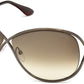 Tom Ford FT0130 Miranda Geometric Sunglasses 36F-36F - Shiny Bronze / Gradient Bronze Lenses