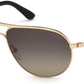 Tom Ford FT0144 Marko Pilot Sunglasses 28D-28D - Shiny Rose Gold / Polarized Grey Lenses