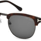 Tom Ford FT0248 Henry Geometric Sunglasses 52A-52A - Gunmetal, Dark Havana / Smoke Lenses - Featured In James Bond: Spectre - Back Order until  (11-25-2019)