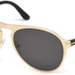 Tom Ford FT0525 Bradburry Pilot Sunglasses 28A-28A - Shiny Rose Gold / Smoke