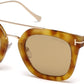 Tom Ford FT0541 Alex-02 Geometric Sunglasses 53E-53E - Blonde Havana / Brown