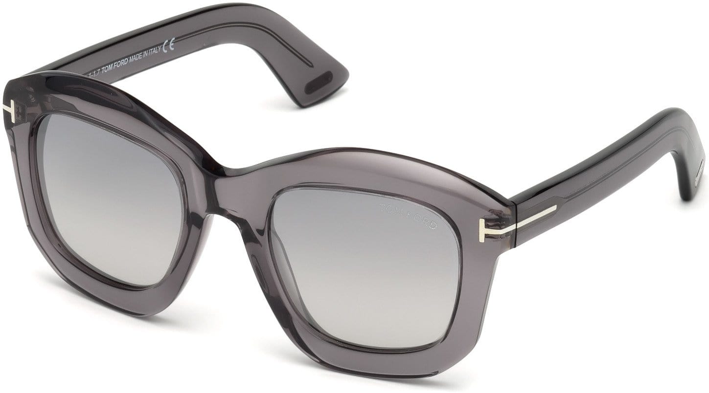 Tom Ford FT0582 Julia-02 Geometric Sunglasses 20C-20C - Grey/other / Smoke Mirror