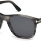 Tom Ford Geometric FT0595-F Sunglasses 20A-20A - Grey/other / Smoke