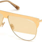 Tom Ford FT0707 Winter Pilot Sunglasses 30G-30G - Yellow Gold Plated/ Clear W. Yellow Gold Plated Flash Lenses