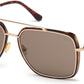 Tom Ford FT0750 Navigator Sunglasses 52J-52J - Shiny Rose Gold/ Classic Dk. Havana Temple Tips/ Roviex Lenses