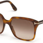 Tom Ford FT0788 Faye-02 Square Sunglasses 53F-53F - Blonde Havana / Gradient Brown Lenses