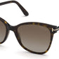 Tom Ford FT0844 Ani Cat Sunglasses 52H-52H - Shiny Classic Dark Havana / Polarized Brown Lenses