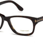 Tom Ford FT5147 Geometric Eyeglasses 052-052 - Dark Havana