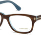 Tom Ford FT5147 Geometric Eyeglasses 056-056 - Havana/other