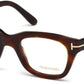 Tom Ford FT5178-F Geometric Eyeglasses 052-052 - Dark Havana