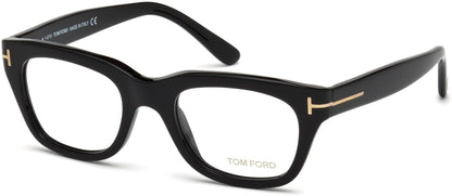 Tom Ford FT5178 Geometric Eyeglasses 001-001 - Shiny Black