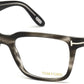Tom Ford FT5304 Geometric Eyeglasses 093-093 - Shiny Striped Grey