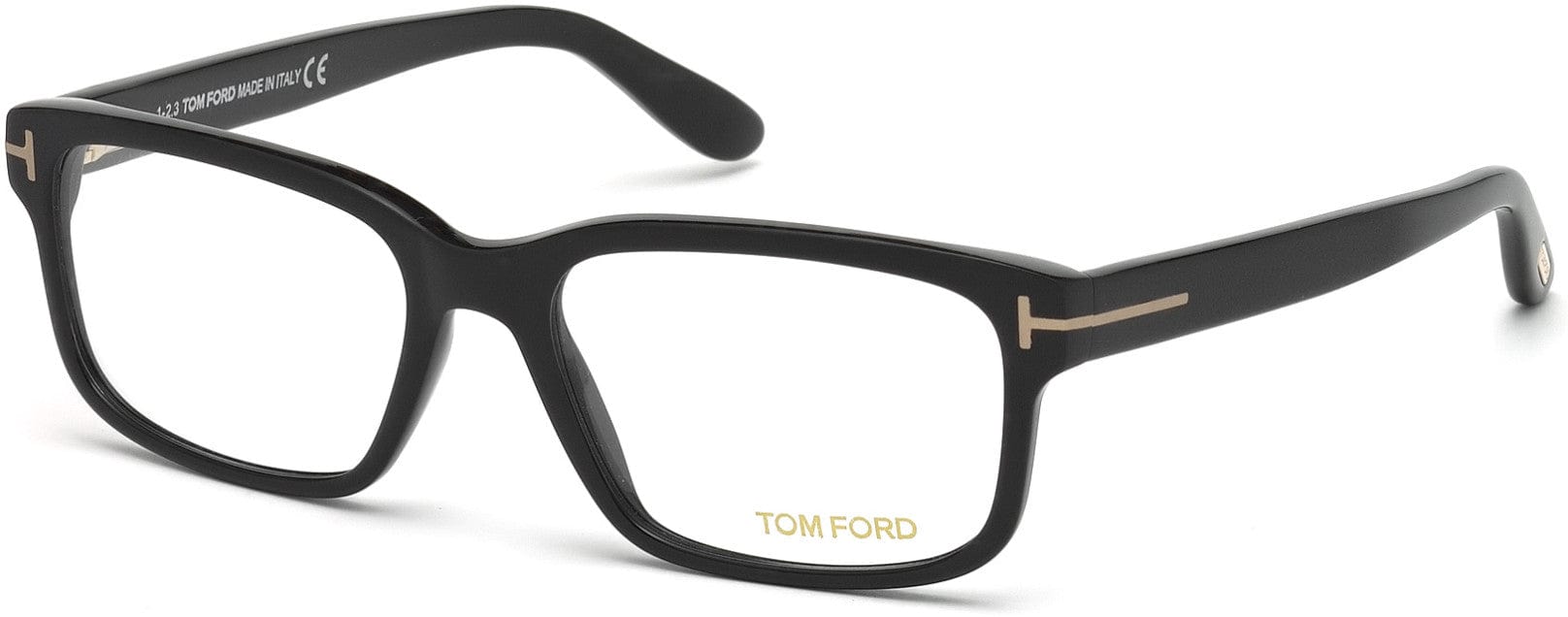 Tom Ford FT5313 Geometric Eyeglasses 002-002 - Matte Black