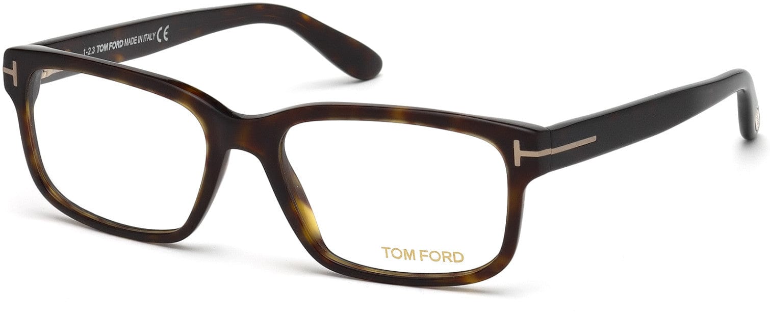 Tom Ford FT5313 Geometric Eyeglasses 052-052 - Matte Havana
