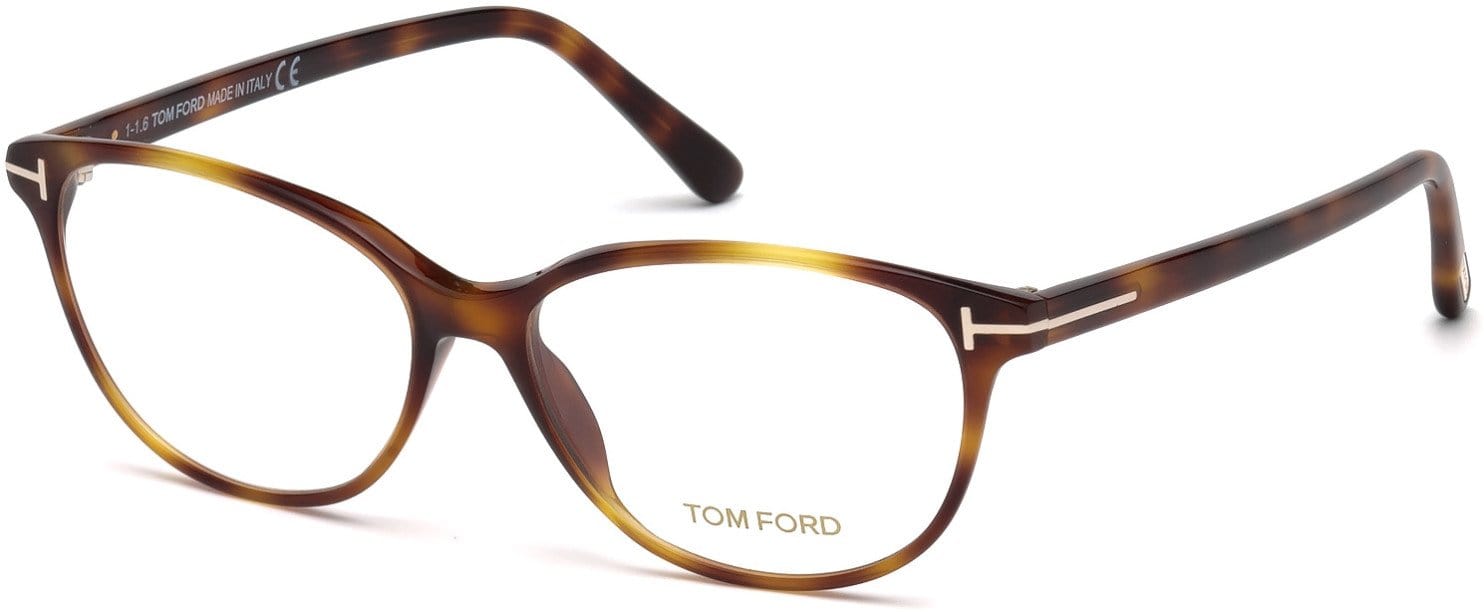 Tom Ford FT5421 Cat Eyeglasses 053-053 - Blonde Havana