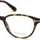 Tom Ford FT5422-F Cat Eyeglasses 052-052 - Dark Havana