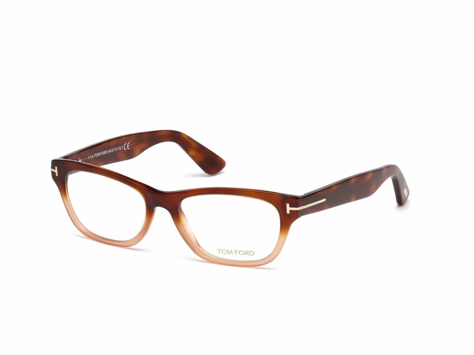 Tom Ford FT5425-F Geometric Eyeglasses 56A-56A - Havana