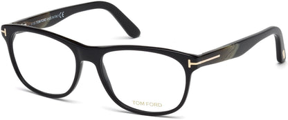 Tom Ford FT5431-F Geometric Eyeglasses 001-001 - Shiny Black