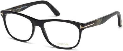 Tom Ford FT5431 Geometric Eyeglasses 001-001 - Shiny Black