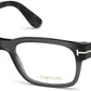 Tom Ford FT5432 Geometric Eyeglasses 020-020 - Shiny Transparent Grey, Grey Havana