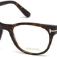 Tom Ford FT5433 Geometric Eyeglasses 052-052 - Shiny Dark Havana