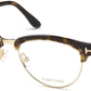 Tom Ford FT5471 Geometric Eyeglasses 052-052 - Dark Havana