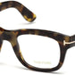 Tom Ford FT5472 Geometric Eyeglasses 056-056 - Havana/other