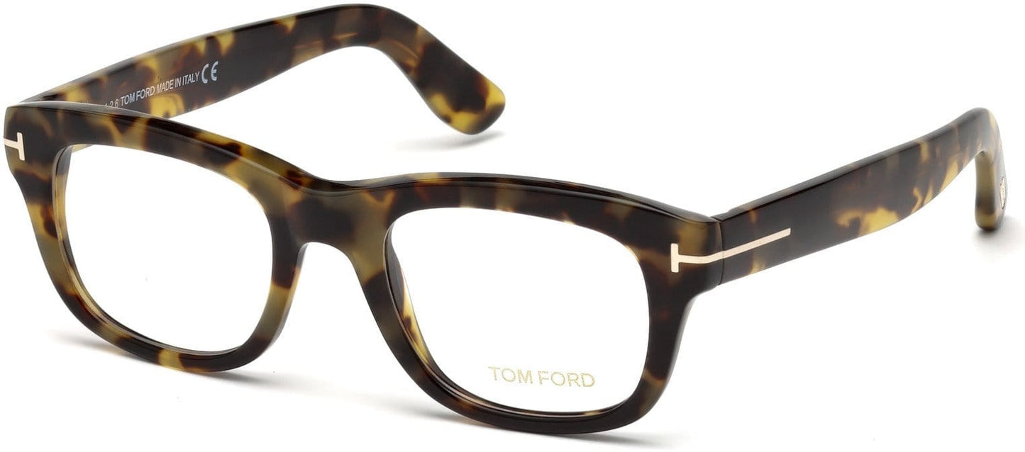 Tom Ford FT5472 Geometric Eyeglasses 056-056 - Havana/other