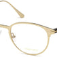 Tom Ford FT5482 Round Eyeglasses 028-028 - Shiny Rose Gold, Shiny Dark Havana Temple Detail