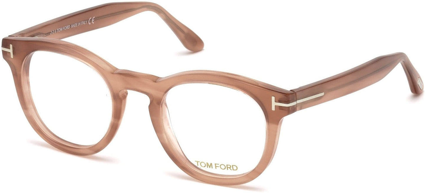Tom Ford FT5489 Round Eyeglasses 074-074 - Pink /other
