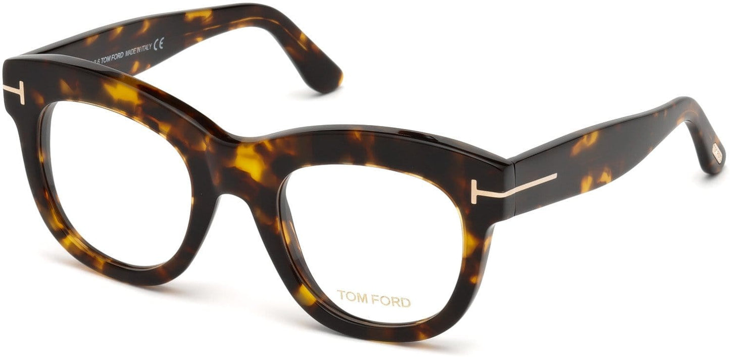 Tom Ford FT5493 Cat Eyeglasses 052-052 - Dark Havana