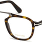 Tom Ford FT5495 Geometric Eyeglasses 052-052 - Dark Havana