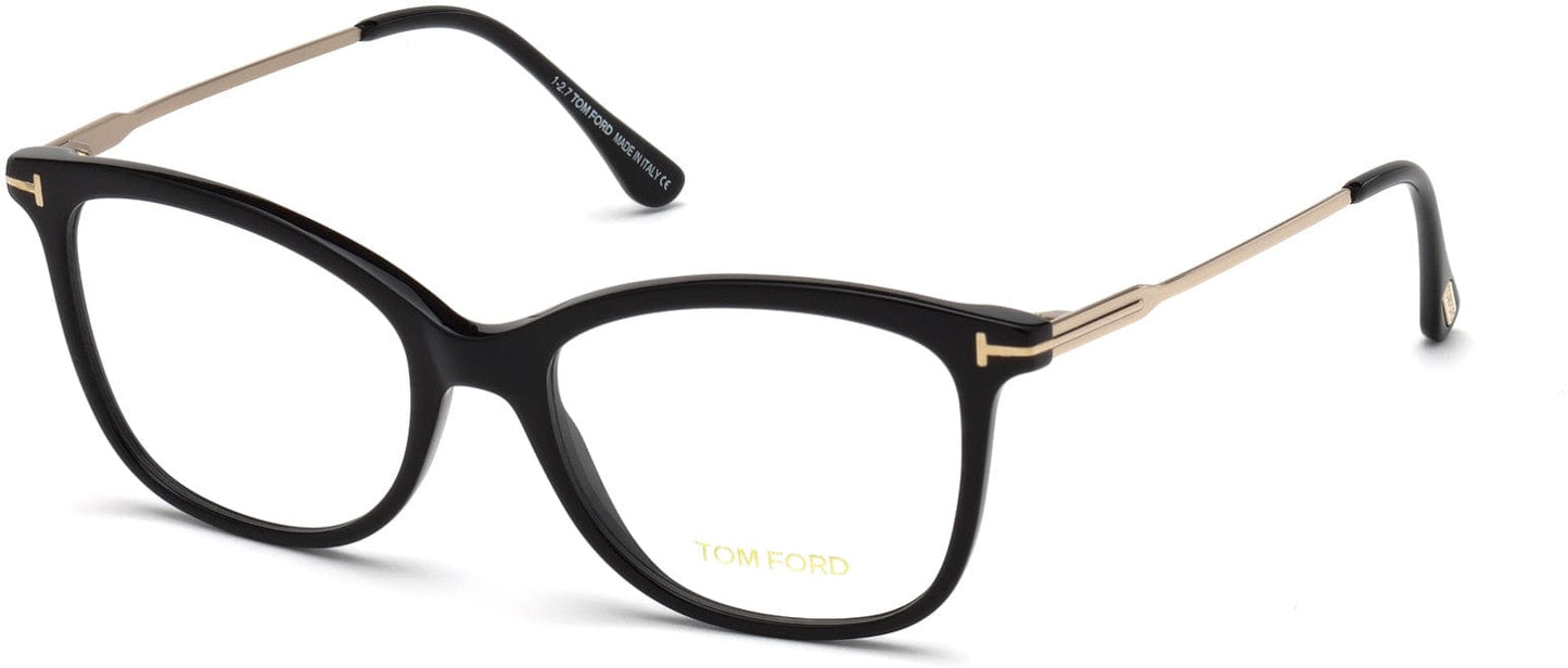 Tom Ford FT5510-F Cat Eyeglasses 001-001 - Shiny Black