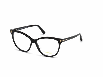 Tom Ford FT5511 Butterfly Eyeglasses 001-001 - Shiny Black