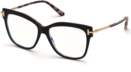 Tom Ford FT5704-F-B Square Eyeglasses 005-005 - Black
