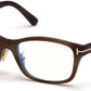 Tom Ford FT5724-D-B Geometric Eyeglasses 056-056 - Havana