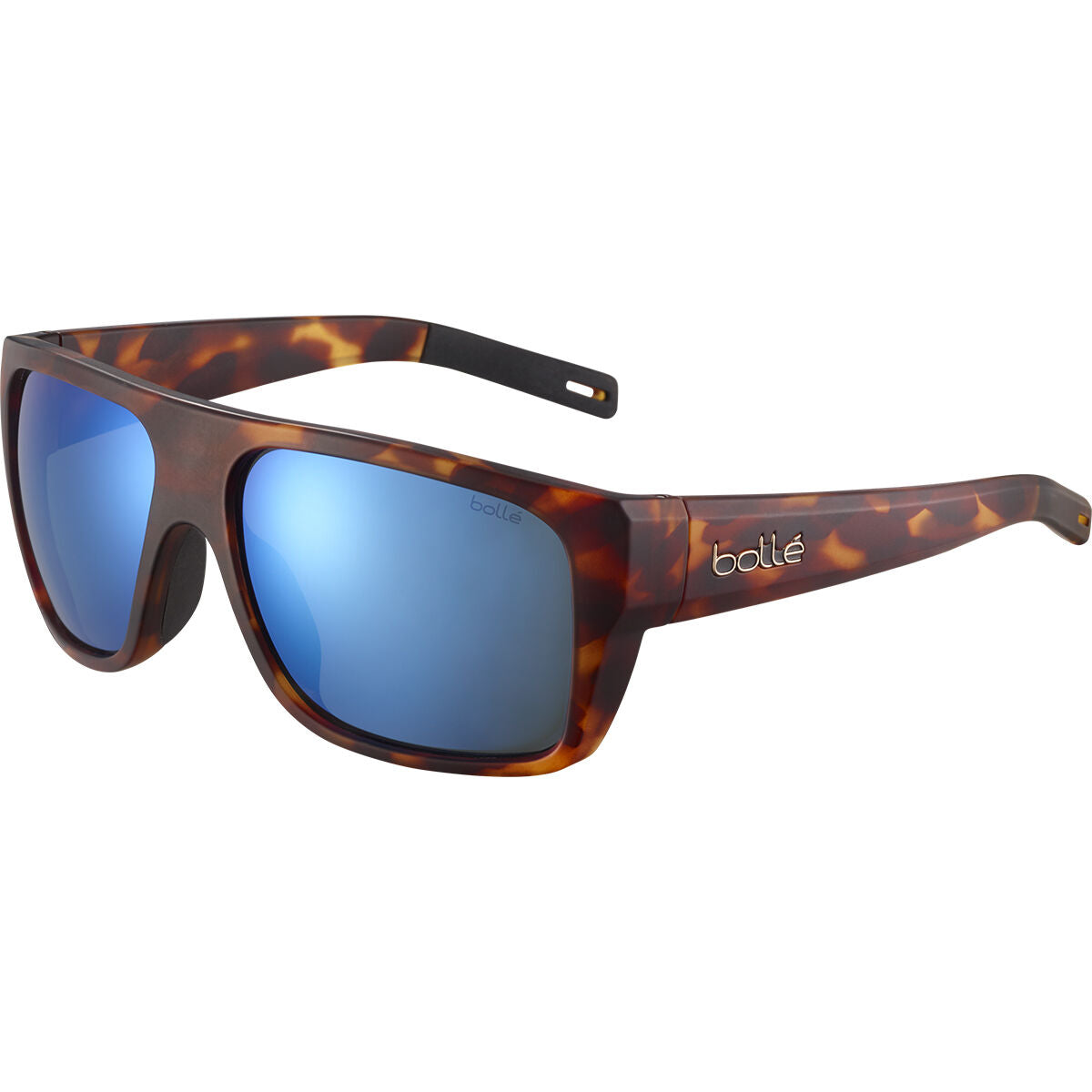 Bolle Falco Sunglasses  Matte Tortoise Hd Polarized Offshore Blue One Size