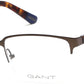 Gant GA3111 Square Eyeglasses 049-049 - Matte Dark Brown