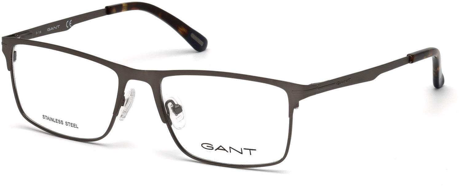 Gant GA3128 Rectangular Eyeglasses 009-009 - Matte Gunmetal