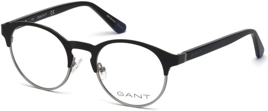 Gant GA3138 Round Eyeglasses 002-002 - Matte Black