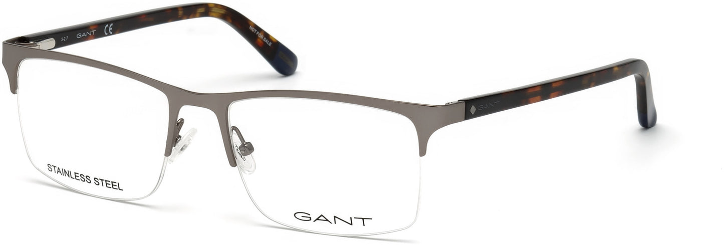 Gant GA3169 Rectangular Eyeglasses 009-009 - Matte Gunmetal