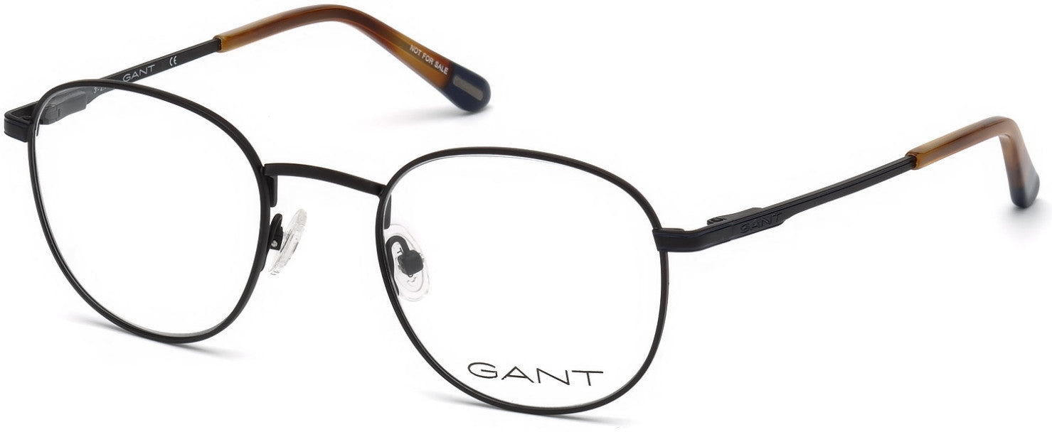 Gant GA3171 Round Eyeglasses 002-002 - Matte Black