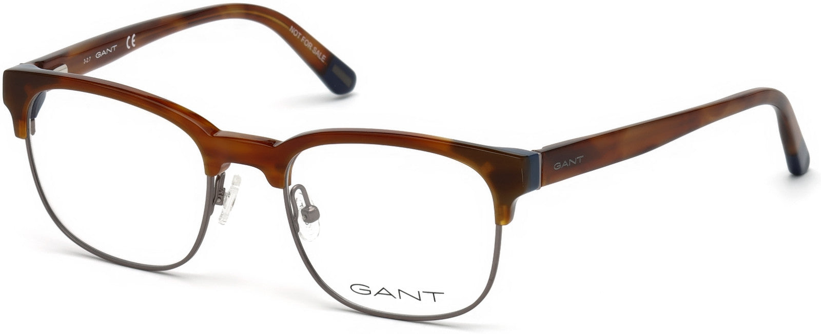 Gant GA3176 Browline Eyeglasses 062-062 - Brown Horn