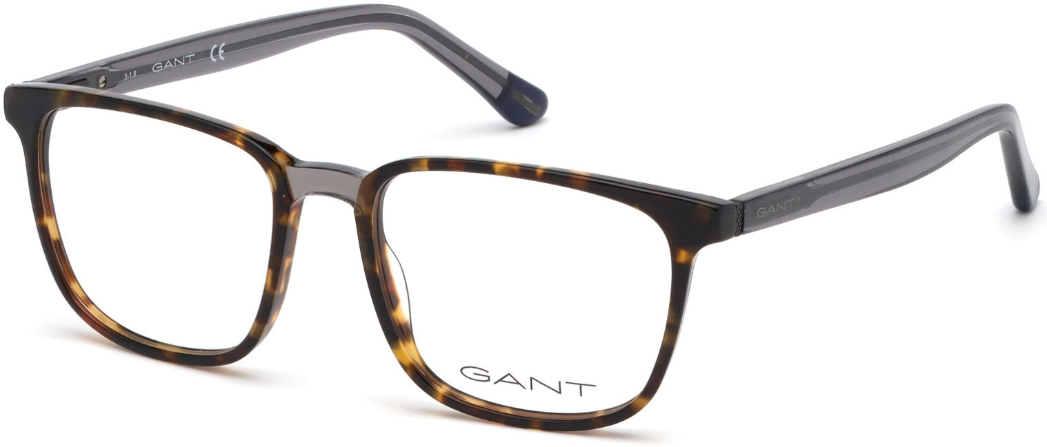 Gant GA3183 Rectangular Eyeglasses 052-052 - Dark Havana