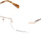 Gant GA3214 Round Eyeglasses 032-032 - Pale Gold