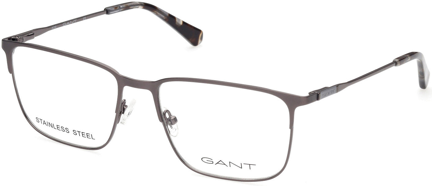 Gant GA3241 Rectangular Eyeglasses 007-007 - Matte Dark Nickeltin