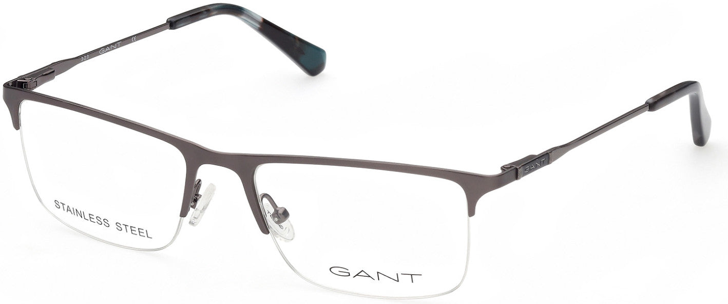 Gant GA3243 Browline Eyeglasses 009-009 - Matte Gunmetal