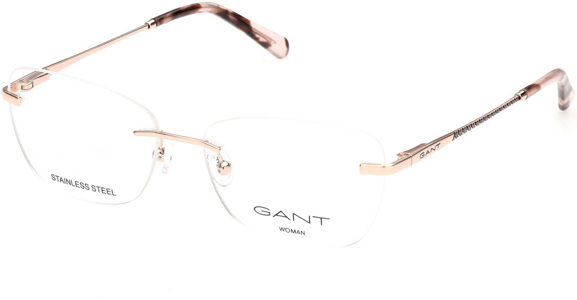 Gant GA4098 Butterfly Eyeglasses 028-028 - Shiny Rose Gold
