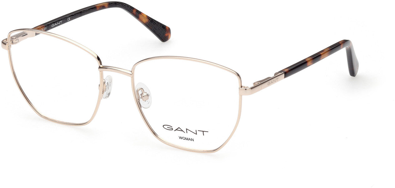 Gant GA4111 Geometric Eyeglasses 032-032 - Pale Gold